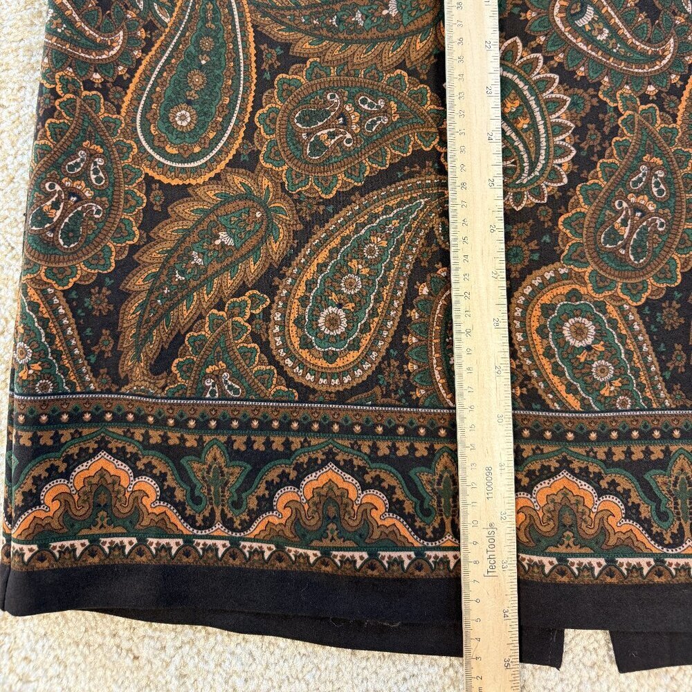 Elementz Vintage Maxi Flare Panel Skirt 90's Women's Size Large Dark Floral F522 - Picture 7 of 8